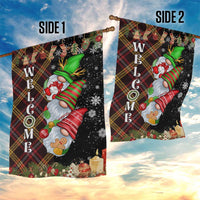Christmas Gnome Welcome Garden Flag Cute Holiday Gnomes with Plaid and Candy Cane Winter - Wonder Print Shop