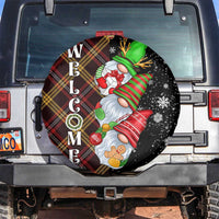 Christmas Gnome Welcome Spare Tire Cover Cute Holiday Gnomes with Plaid and Candy Cane Winter - Wonder Print Shop