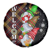 Christmas Gnome Welcome Spare Tire Cover Cute Holiday Gnomes with Plaid and Candy Cane Winter - Wonder Print Shop
