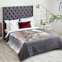 Cardinal Memorial Winter Christmas Throw Blanket Those We Love Dont Go Away Red and Yellow Cardinals - Wonder Print Shop