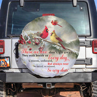 Cardinal Memorial Winter Christmas Spare Tire Cover Those We Love Dont Go Away Red and Yellow Cardinals - Wonder Print Shop