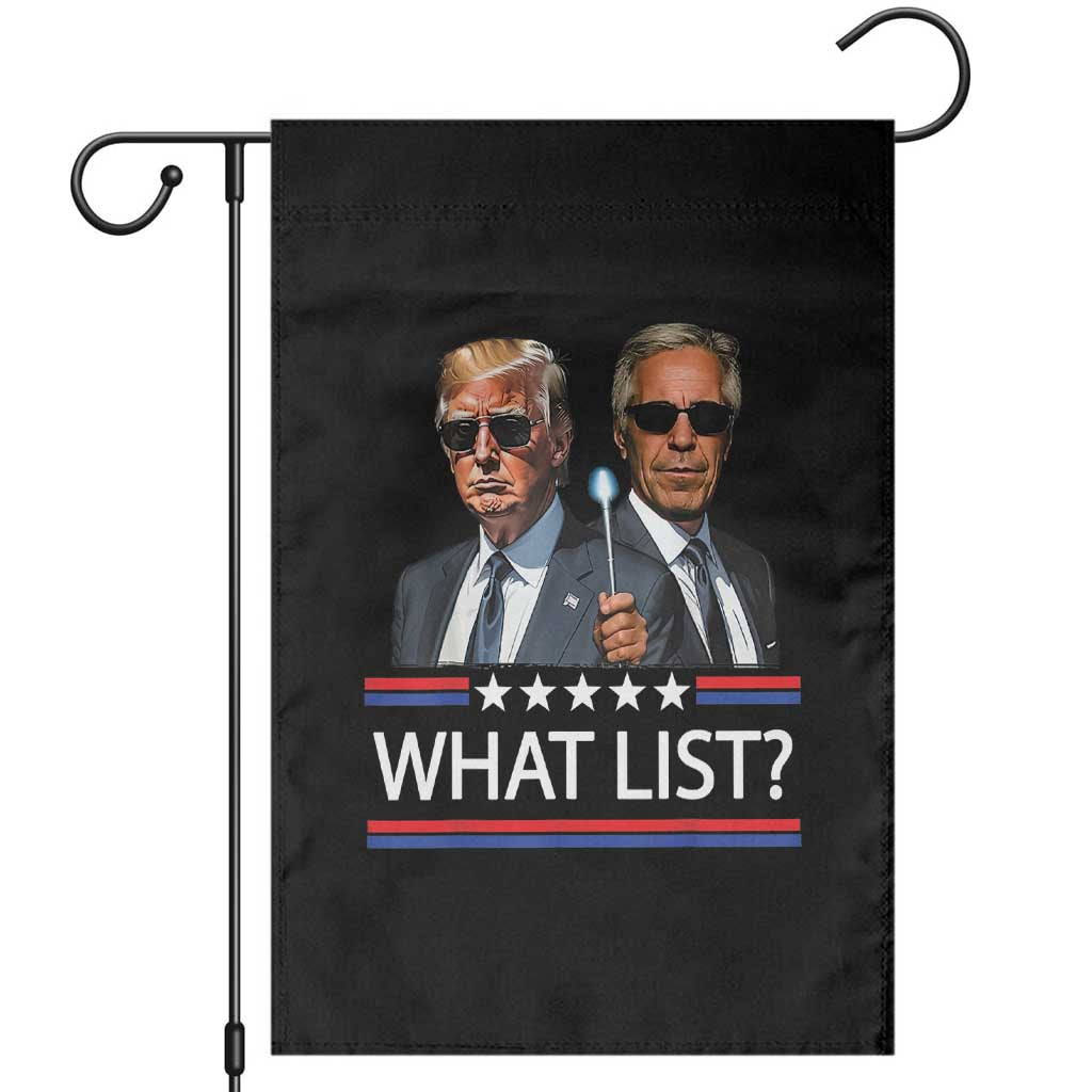 Funny Political Conspiracy Parody Garden Flag What List Men in Black Meme - Wonder Print Shop