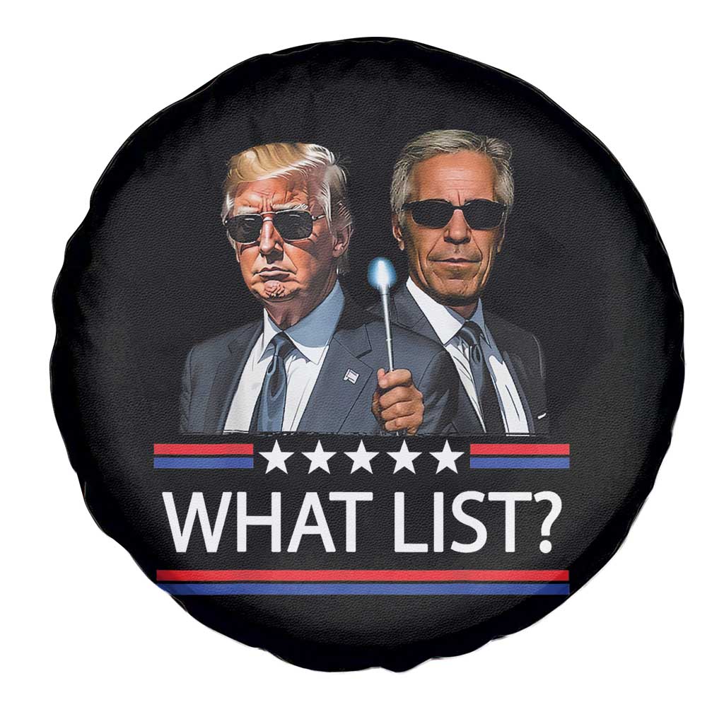 Funny Political Conspiracy Parody Spare Tire Cover What List Men in Black Meme - Wonder Print Shop