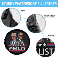 Funny Political Conspiracy Parody Spare Tire Cover What List Men in Black Meme - Wonder Print Shop