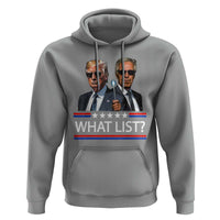 Funny Political Conspiracy Parody Hoodie What List Men in Black Meme - Wonder Print Shop