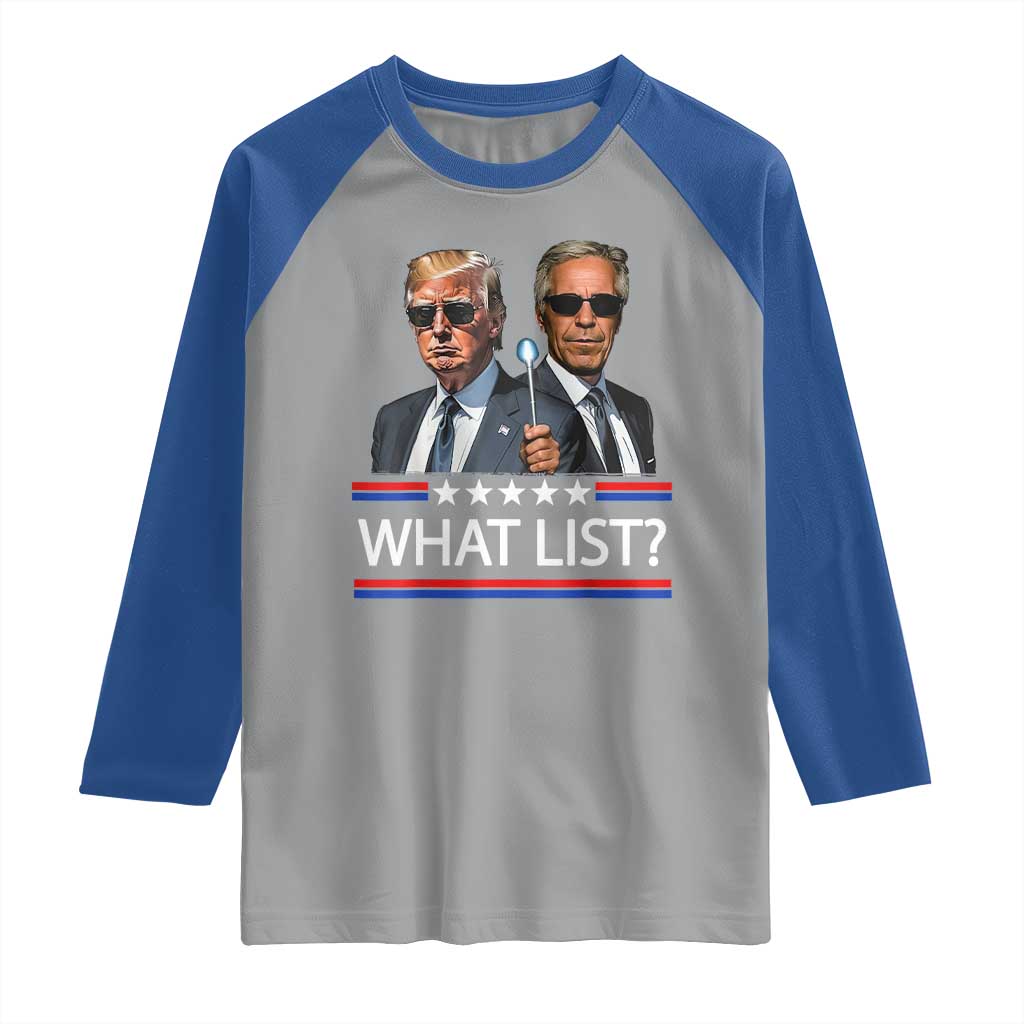 Funny Political Conspiracy Parody Raglan Shirt What List Men in Black Meme - Wonder Print Shop