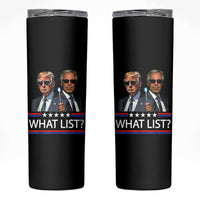 Funny Political Conspiracy Parody Skinny Tumbler What List Men in Black Meme - Wonder Print Shop