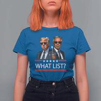Funny Political Conspiracy Parody T Shirt For Women What List Men in Black Meme - Wonder Print Shop