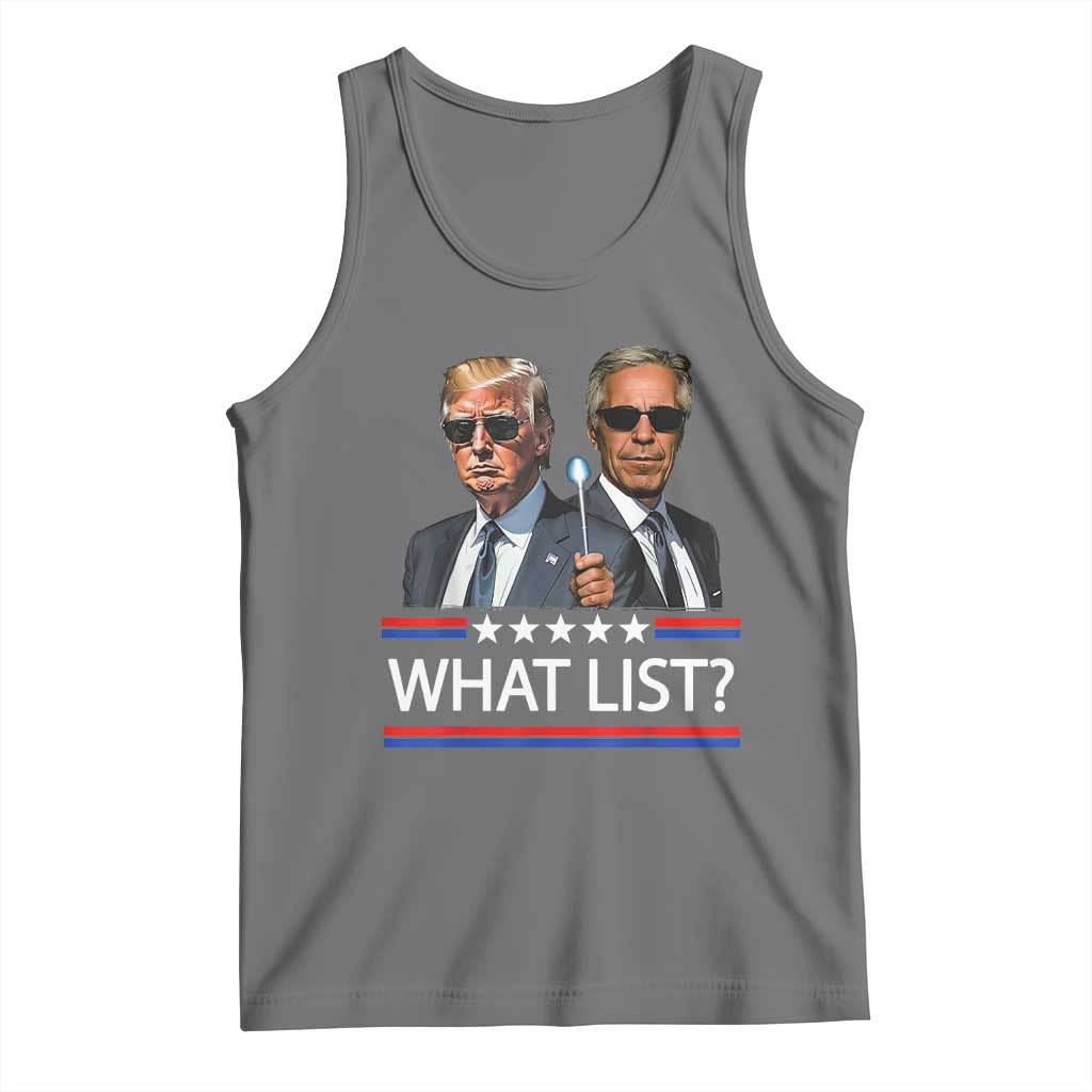 Funny Political Conspiracy Parody Tank Top What List Men in Black Meme - Wonder Print Shop