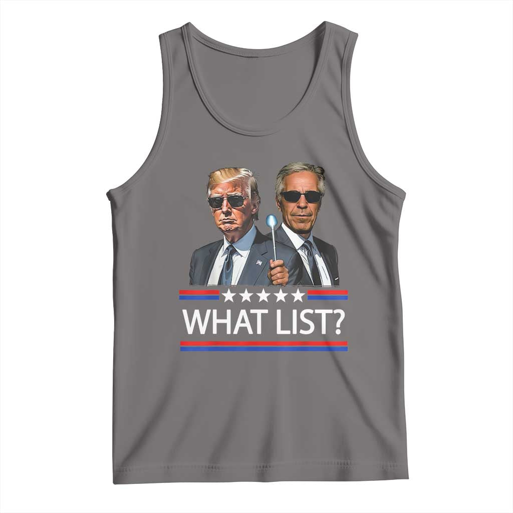 Funny Political Conspiracy Parody Tank Top What List Men in Black Meme - Wonder Print Shop