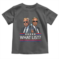 Funny Political Conspiracy Parody Toddler T Shirt What List Men in Black Meme - Wonder Print Shop