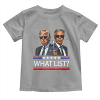 Funny Political Conspiracy Parody Toddler T Shirt What List Men in Black Meme - Wonder Print Shop