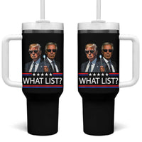 Funny Political Conspiracy Parody Tumbler With Handle What List Men in Black Meme - Wonder Print Shop