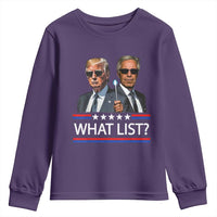 Funny Political Conspiracy Parody Youth Sweatshirt What List Men in Black Meme - Wonder Print Shop