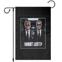 What List Dark Political Humor Garden Flag Funny Political Conspiracy Parody - Wonder Print Shop