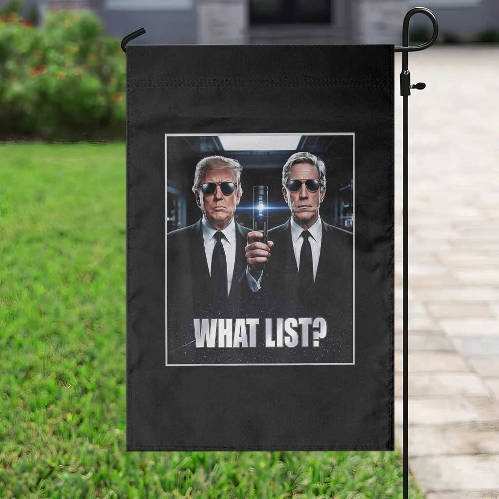 What List Dark Political Humor Garden Flag Funny Political Conspiracy Parody - Wonder Print Shop