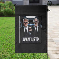 What List Dark Political Humor Garden Flag Funny Political Conspiracy Parody - Wonder Print Shop