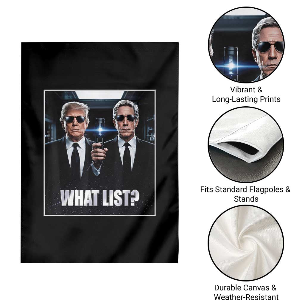 What List Dark Political Humor Garden Flag Funny Political Conspiracy Parody - Wonder Print Shop