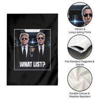 What List Dark Political Humor Garden Flag Funny Political Conspiracy Parody - Wonder Print Shop