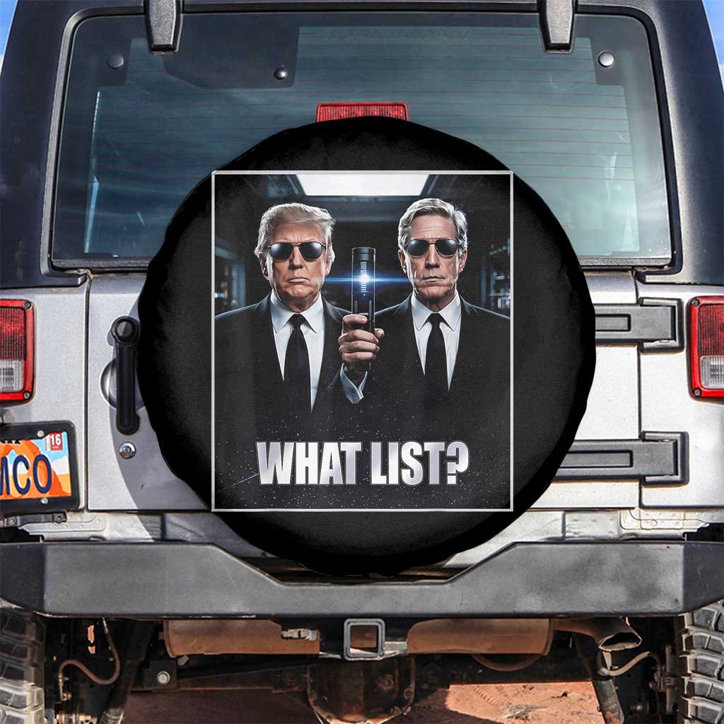 What List Dark Political Humor Spare Tire Cover Funny Political Conspiracy Parody - Wonder Print Shop
