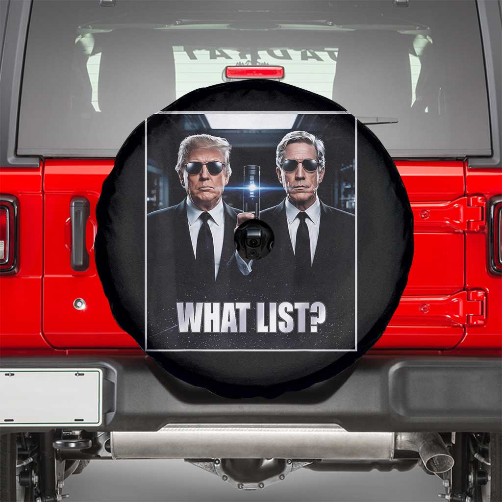 What List Dark Political Humor Spare Tire Cover Funny Political Conspiracy Parody - Wonder Print Shop