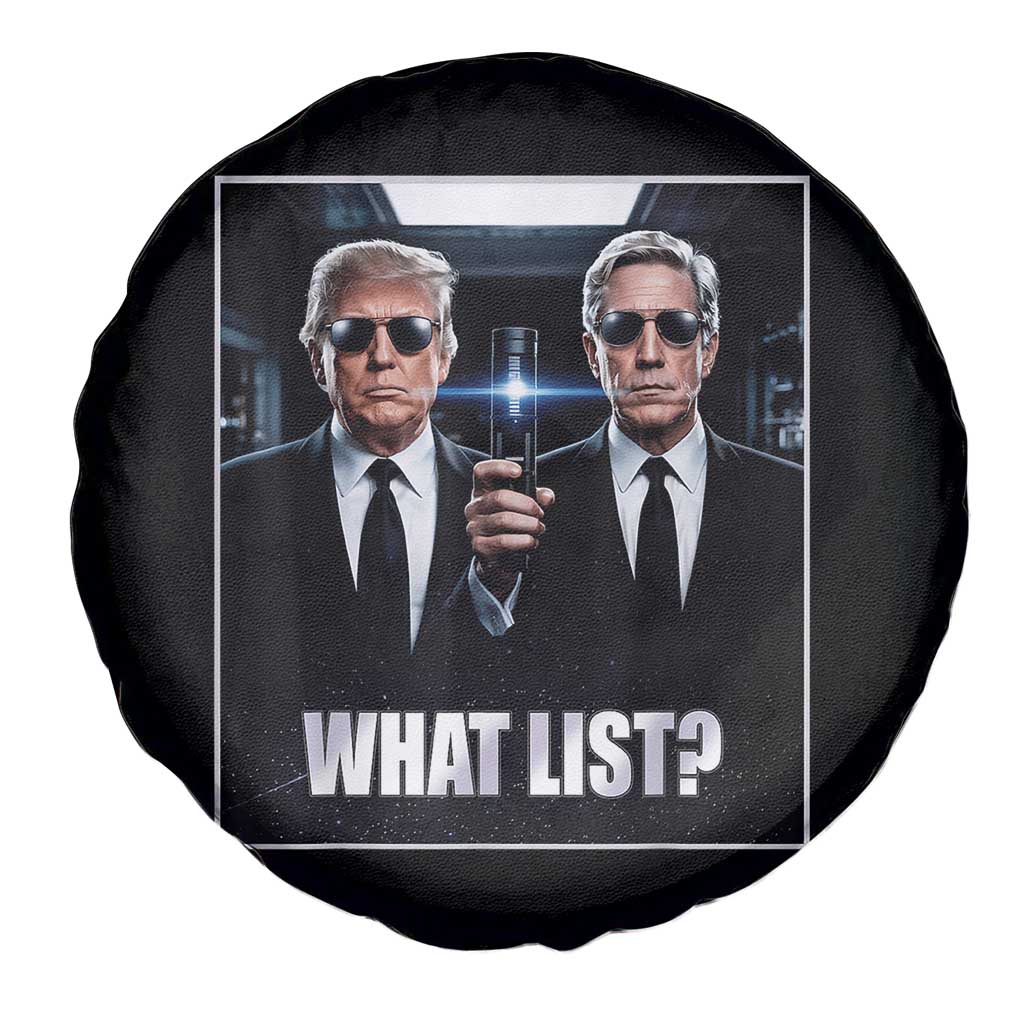What List Dark Political Humor Spare Tire Cover Funny Political Conspiracy Parody - Wonder Print Shop