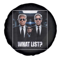 What List Dark Political Humor Spare Tire Cover Funny Political Conspiracy Parody - Wonder Print Shop