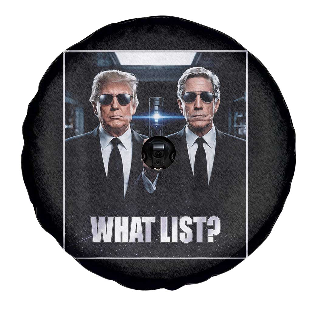 What List Dark Political Humor Spare Tire Cover Funny Political Conspiracy Parody - Wonder Print Shop