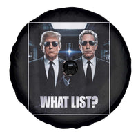 What List Dark Political Humor Spare Tire Cover Funny Political Conspiracy Parody - Wonder Print Shop