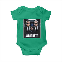 What List Dark Political Humor Baby Onesie Funny Political Conspiracy Parody - Wonder Print Shop