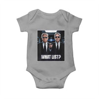 What List Dark Political Humor Baby Onesie Funny Political Conspiracy Parody - Wonder Print Shop