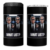 What List Dark Political Humor 4 in 1 Can Cooler Tumbler Funny Political Conspiracy Parody - Wonder Print Shop
