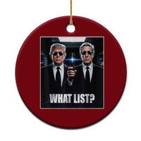 What List Dark Political Humor Ceramic Ornament Funny Political Conspiracy Parody - Wonder Print Shop