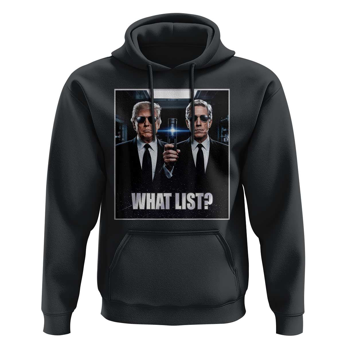 What List Dark Political Humor Hoodie Funny Political Conspiracy Parody - Wonder Print Shop