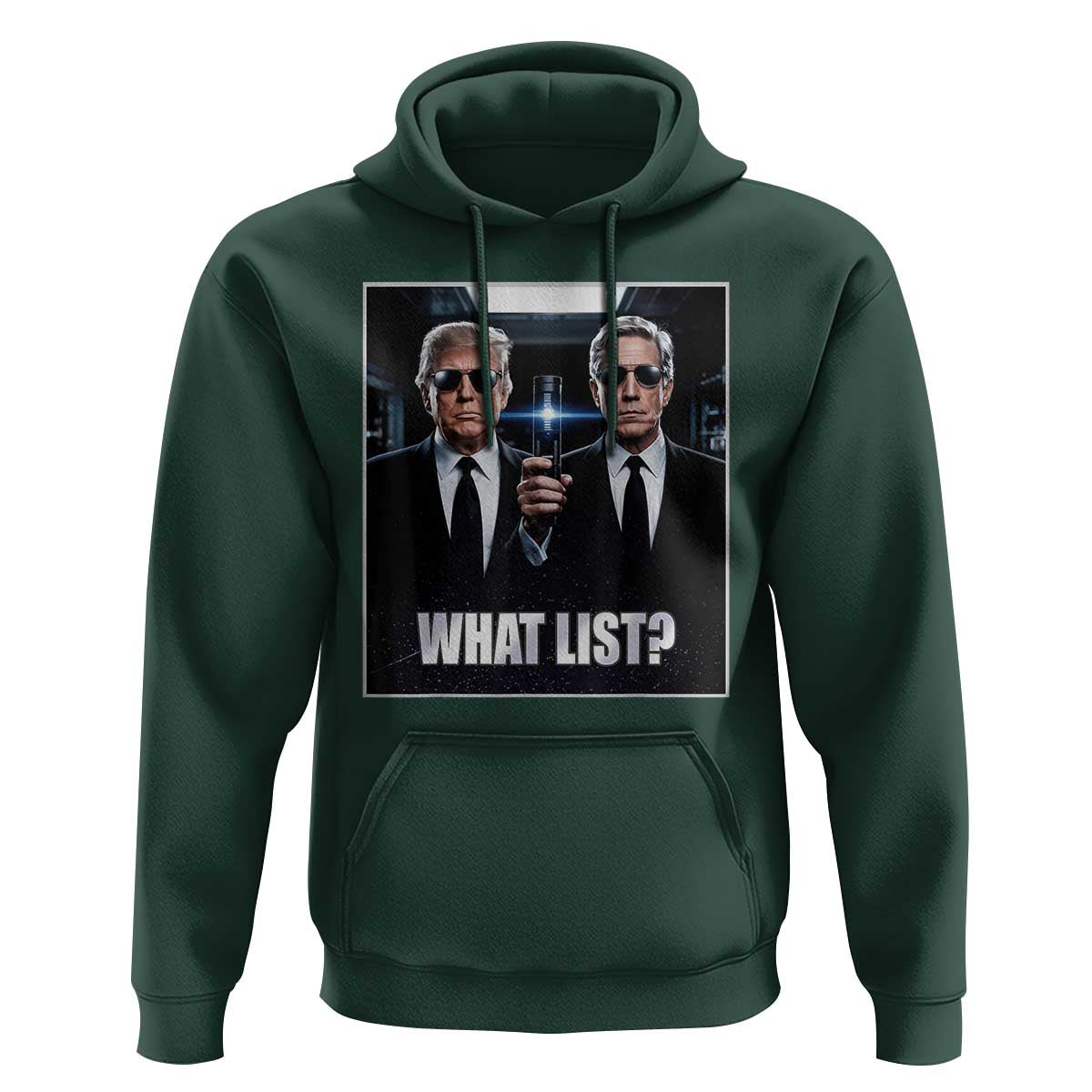 What List Dark Political Humor Hoodie Funny Political Conspiracy Parody - Wonder Print Shop