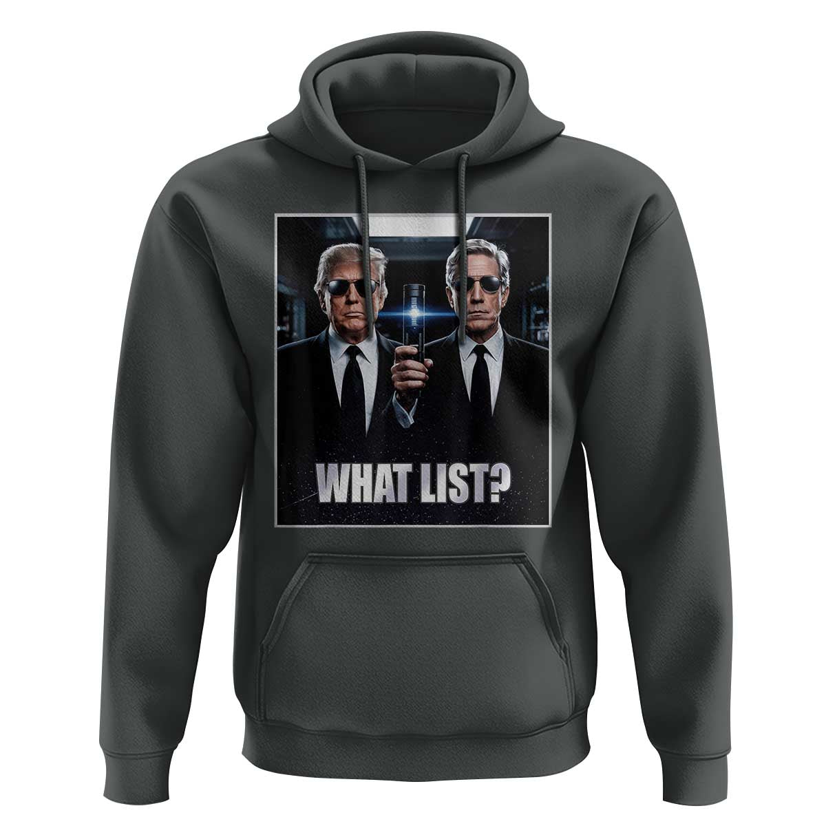 What List Dark Political Humor Hoodie Funny Political Conspiracy Parody - Wonder Print Shop
