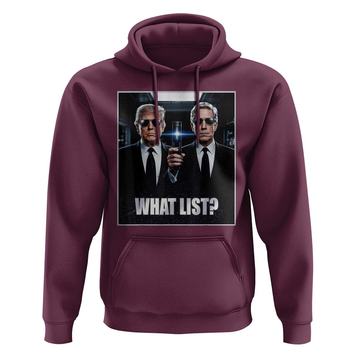 What List Dark Political Humor Hoodie Funny Political Conspiracy Parody - Wonder Print Shop