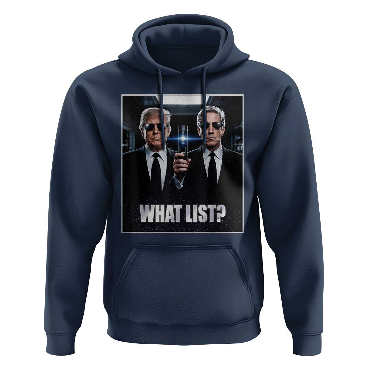 What List Dark Political Humor Hoodie Funny Political Conspiracy Parody - Wonder Print Shop