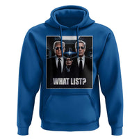 What List Dark Political Humor Hoodie Funny Political Conspiracy Parody - Wonder Print Shop