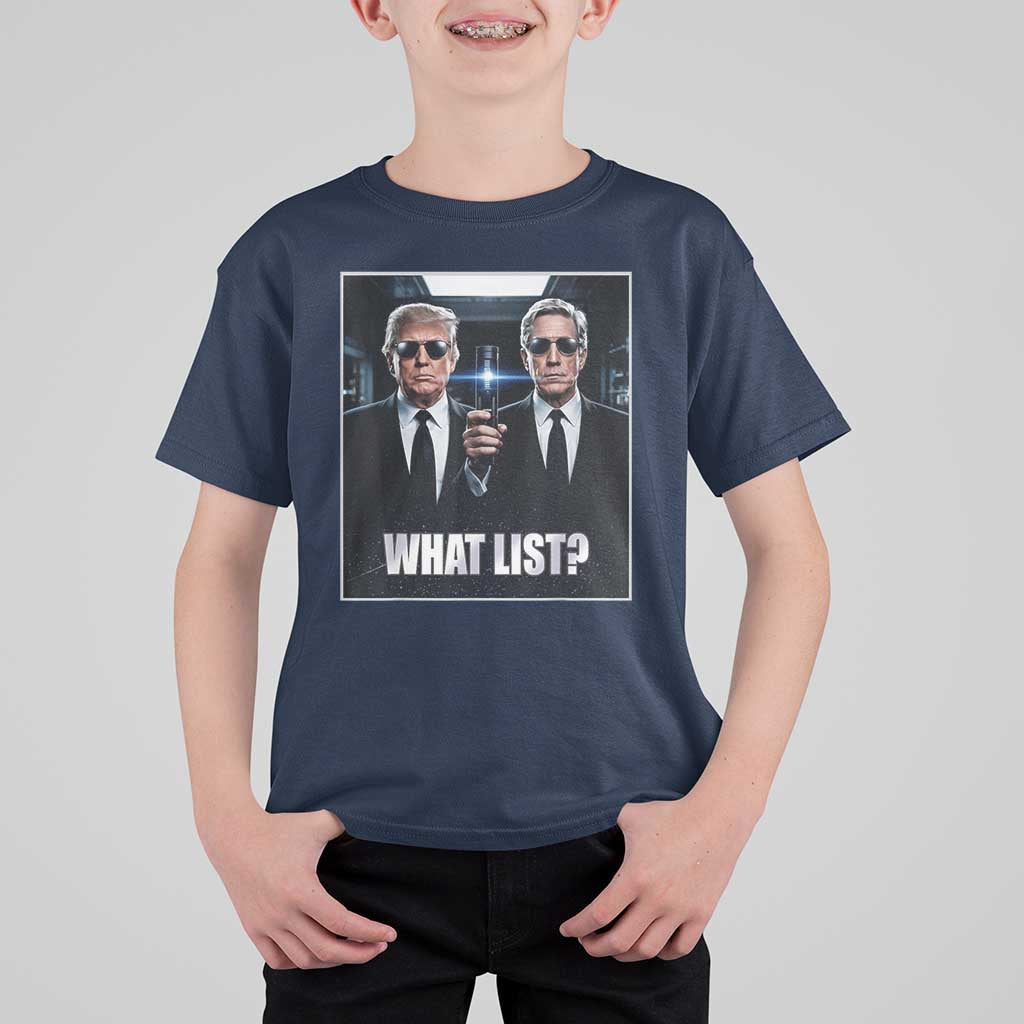 What List Dark Political Humor T Shirt For Kid Funny Political Conspiracy Parody - Wonder Print Shop