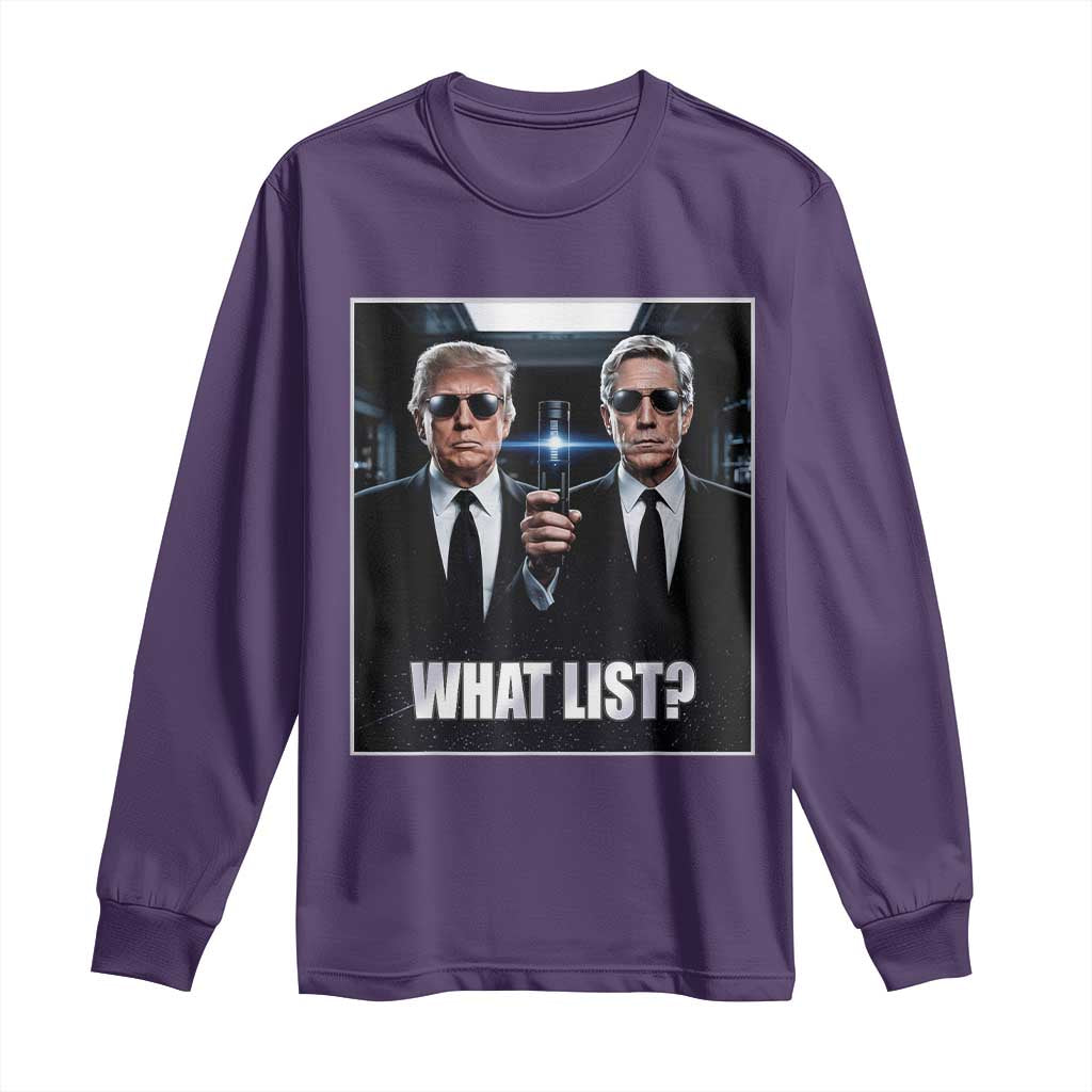 What List Dark Political Humor Long Sleeve Shirt Funny Political Conspiracy Parody - Wonder Print Shop