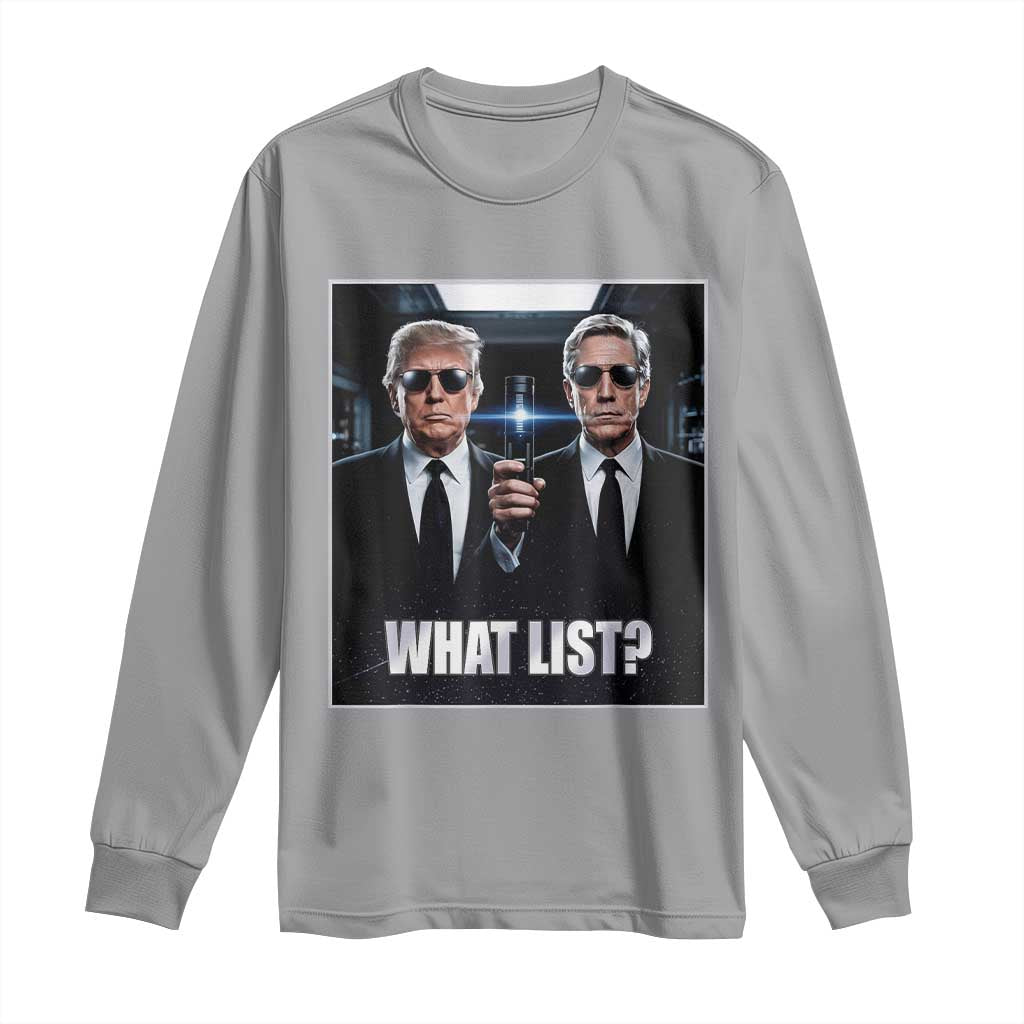 What List Dark Political Humor Long Sleeve Shirt Funny Political Conspiracy Parody - Wonder Print Shop