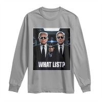 What List Dark Political Humor Long Sleeve Shirt Funny Political Conspiracy Parody - Wonder Print Shop