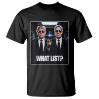What List Dark Political Humor T Shirt Funny Political Conspiracy Parody - Wonder Print Shop