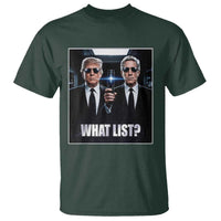 What List Dark Political Humor T Shirt Funny Political Conspiracy Parody - Wonder Print Shop