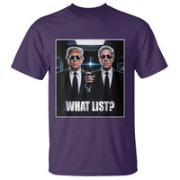 What List Dark Political Humor T Shirt Funny Political Conspiracy Parody - Wonder Print Shop