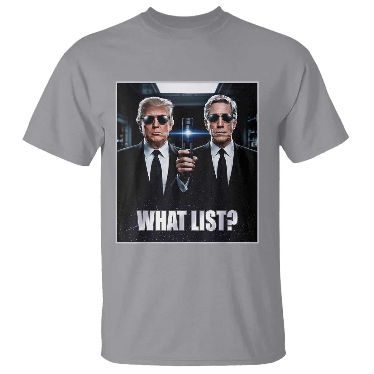 What List Dark Political Humor T Shirt Funny Political Conspiracy Parody - Wonder Print Shop