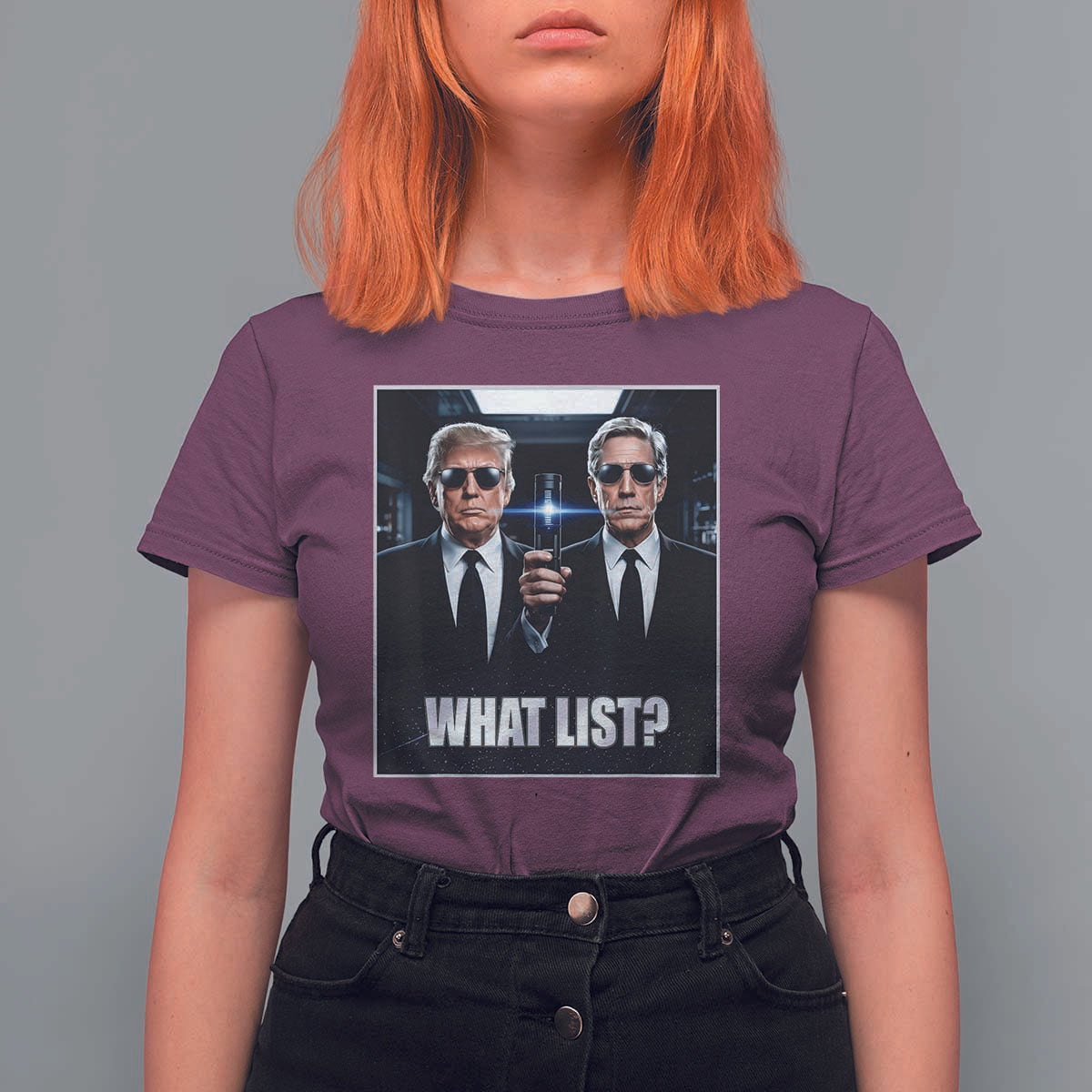 What List Dark Political Humor T Shirt For Women Funny Political Conspiracy Parody - Wonder Print Shop