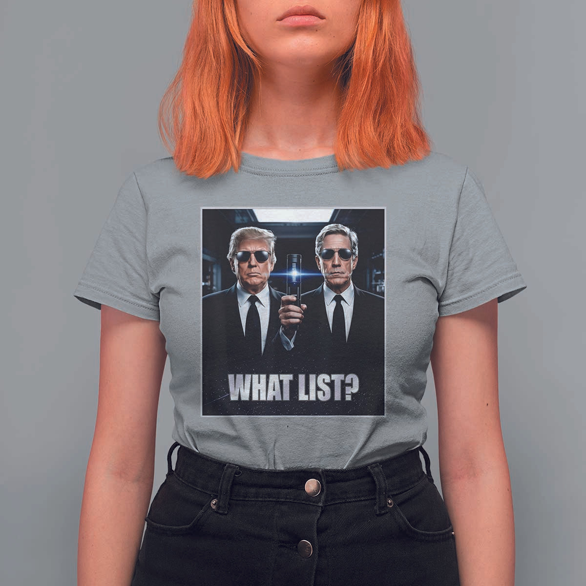 What List Dark Political Humor T Shirt For Women Funny Political Conspiracy Parody - Wonder Print Shop