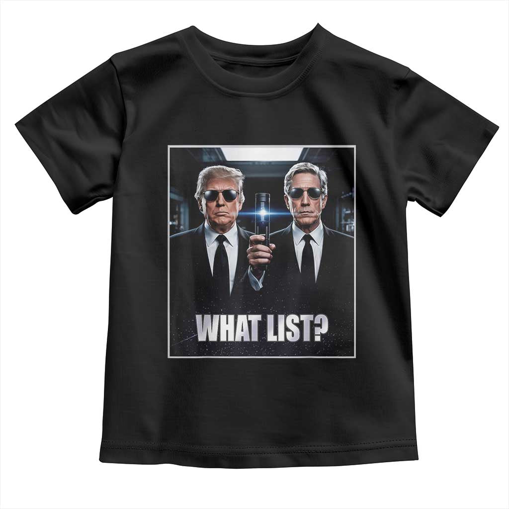 What List Dark Political Humor Toddler T Shirt Funny Political Conspiracy Parody - Wonder Print Shop